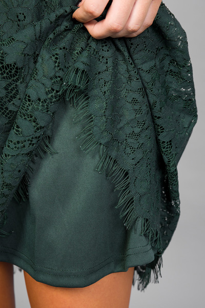 Evergreen Lace Dress