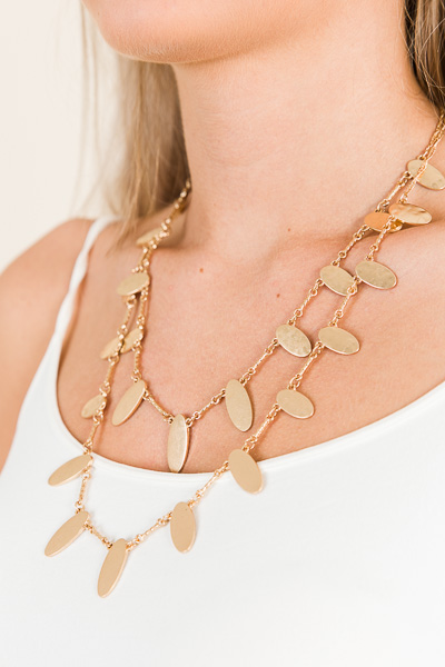 Double Trouble Necklace, Gold