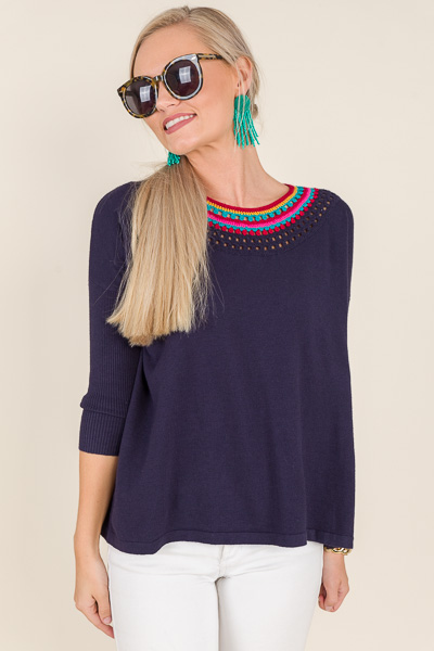 Obsession Sweater, Navy