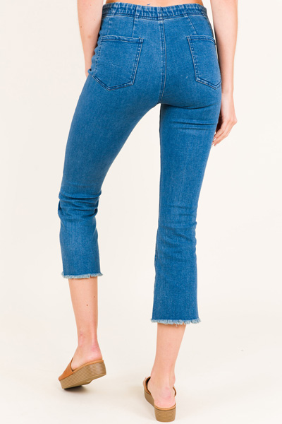 Pull on Cropped Jeans