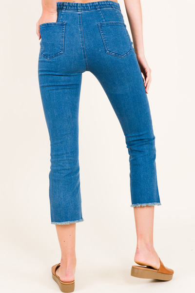 Pull on Cropped Jeans