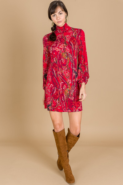 FREE PEOPLE All Dolled Up Mini, Red