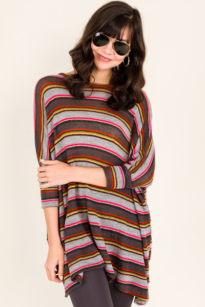 Mixed Up Stripes Sweater