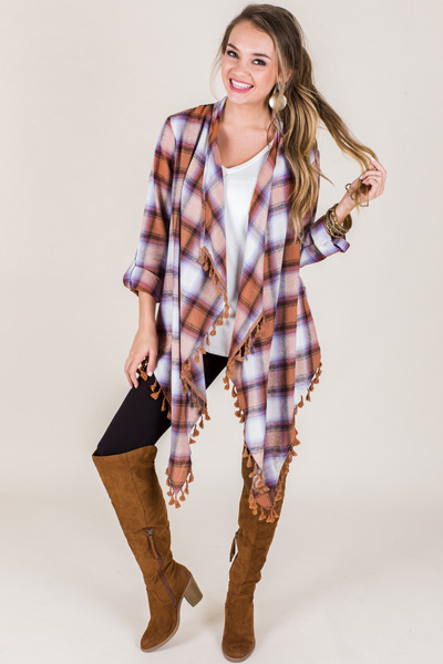 Autumn Plaid Topper