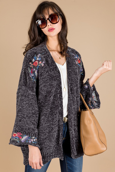Embroidered Chenille Jacket