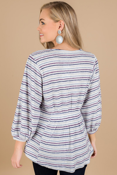 Bubble Sleeve Pullover