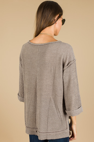 Exposed Stitch Thermal, Mocha