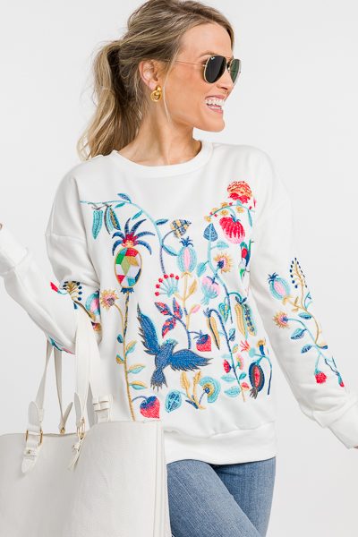 Emmy Embroidered Sweatshirt