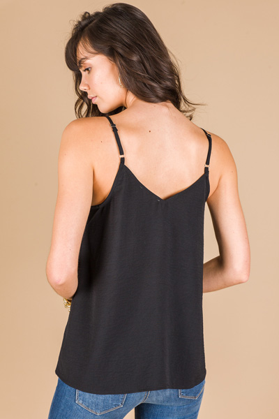 Buttoned Up Cami, Black