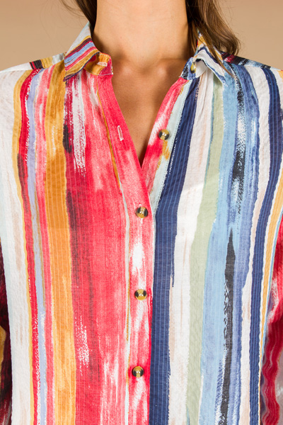 Water Color Button Up
