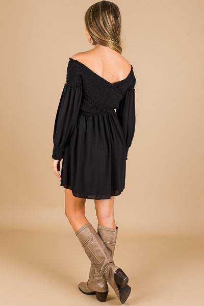 Off Shoulder Smock Frock