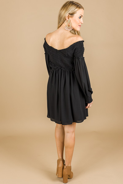 Off Shoulder Smock Frock