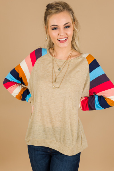 Colorblock Sleeves Pullover