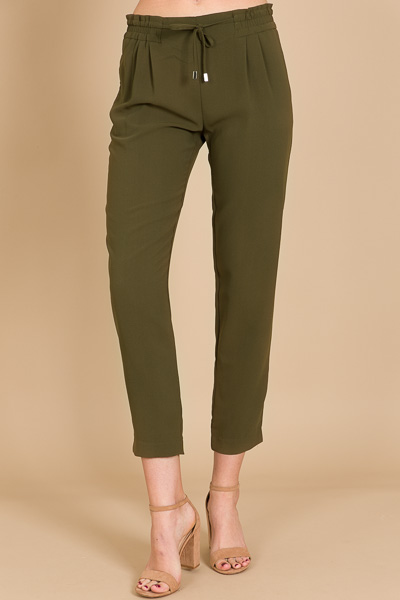 Solid Cigarette Pant, Army