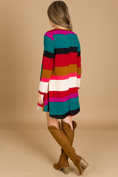 Multi Stripe Knit Dress