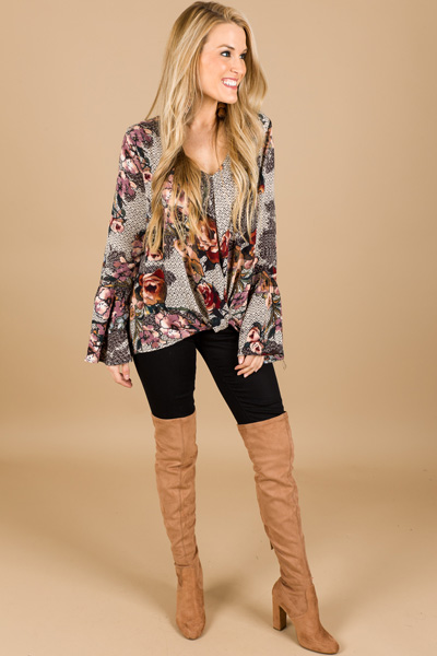 Abstract Roses Top