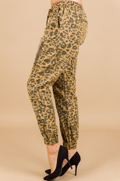 Leopard Cargo Pants