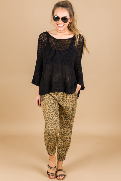 Leopard Cargo Pants