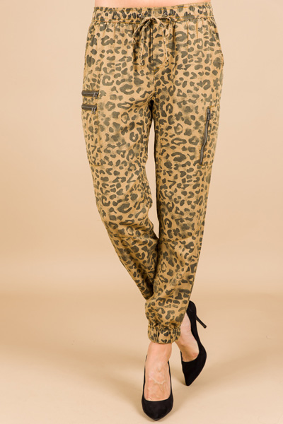 Leopard Cargo Pants