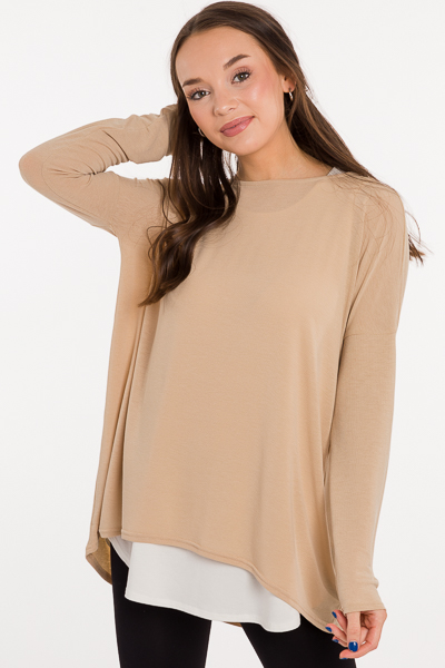 Favorite Everyday Tunic, Taupe