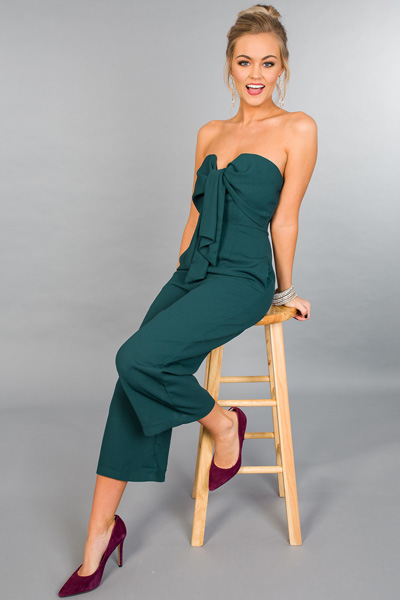 Time to Twist Jumpsuit, Teal