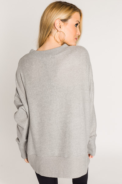 The Perfect Pullover, Heather Grey