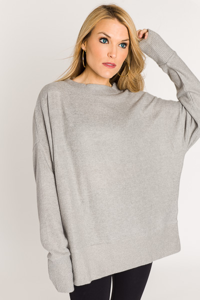 The Perfect Pullover, Heather Grey