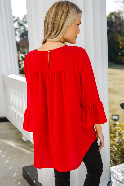 Bethany Tunic, Ruby Red