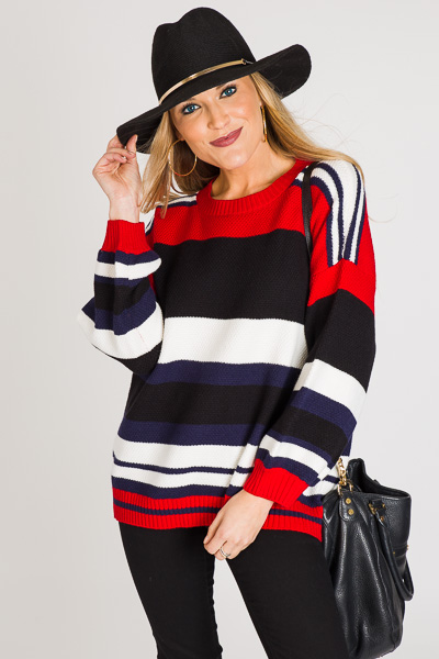 Smooth Criminal Striped Sweater