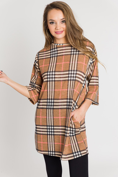 Checked Out Pocket Dress