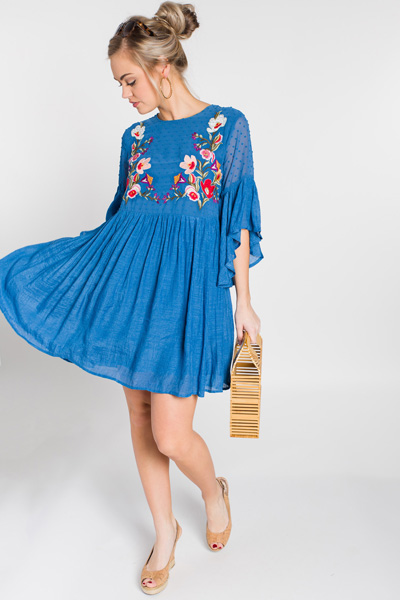Whimsy Wonderland Dress, Blue