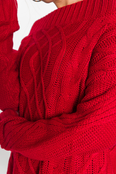 Cheers to You Sweater, Red
