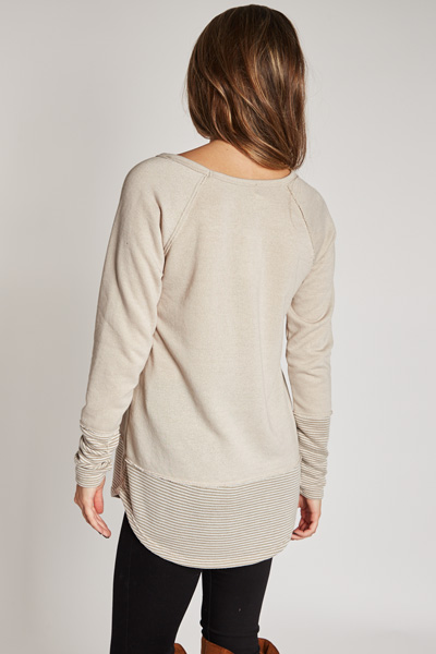 Lounge Around Pullover, Taupe