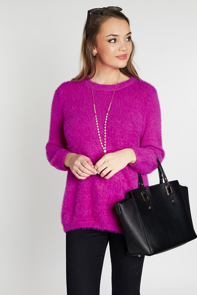 Plush Worthy Sweater, Pink