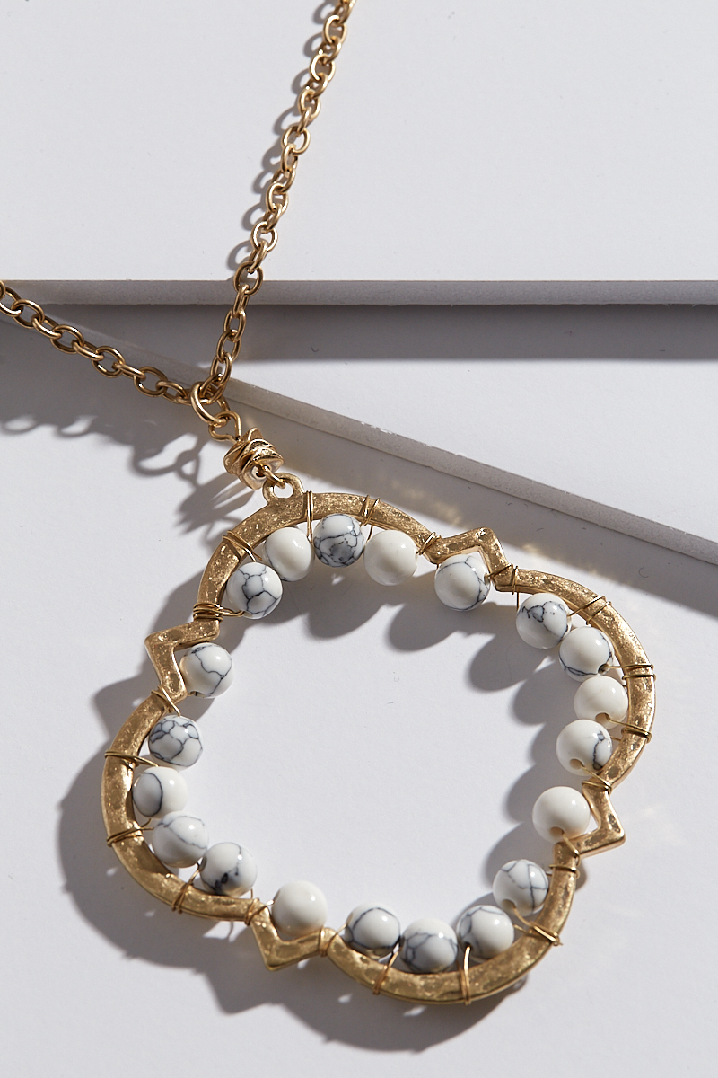 Mad for Marble Necklace