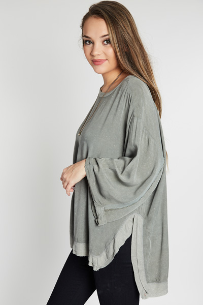 Mineral Quarter Sleeve Top