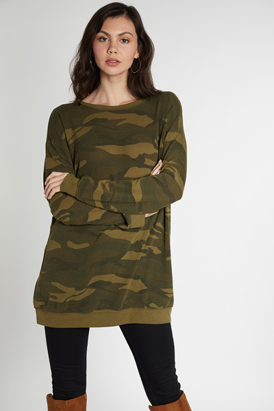 Dark Army Tunic - Black Friday - The Blue Door Boutique