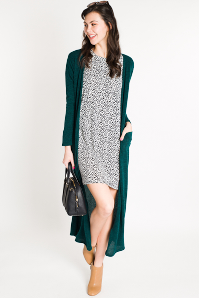 Comfy Leopard Knit Dress