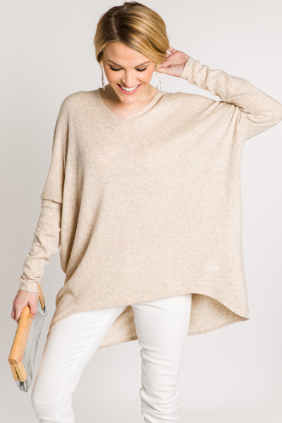 With Ease Sweater, Beige