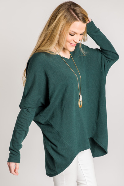 With Ease Sweater, Hunter Green