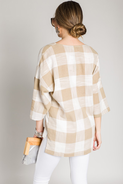 On a Picnic Tunic, Taupe
