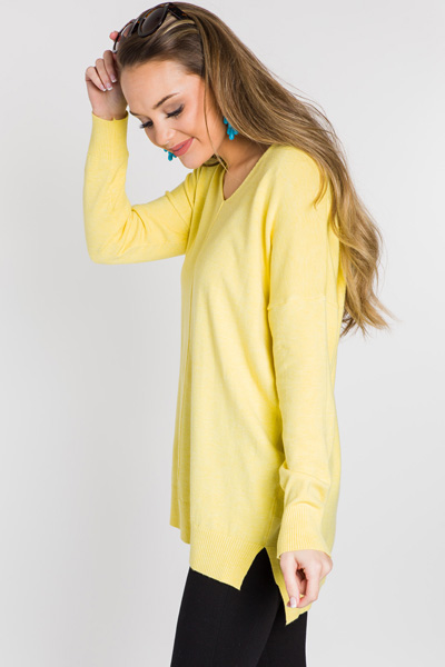 Greenlight Sweater, Neon Yellow