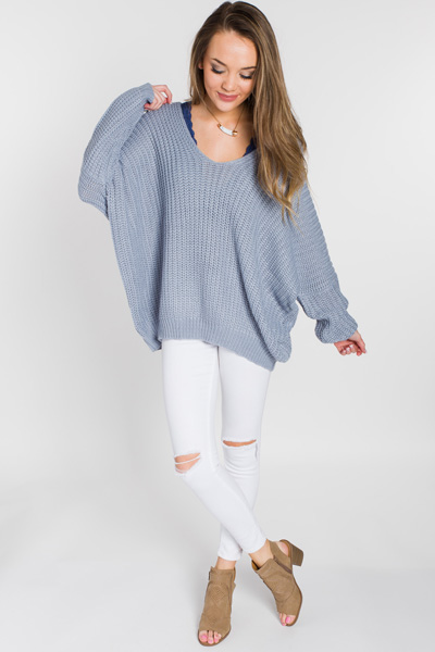 Floating on Air Sweater, Blue