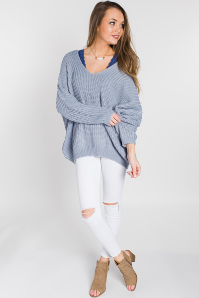 Floating on Air Sweater, Blue