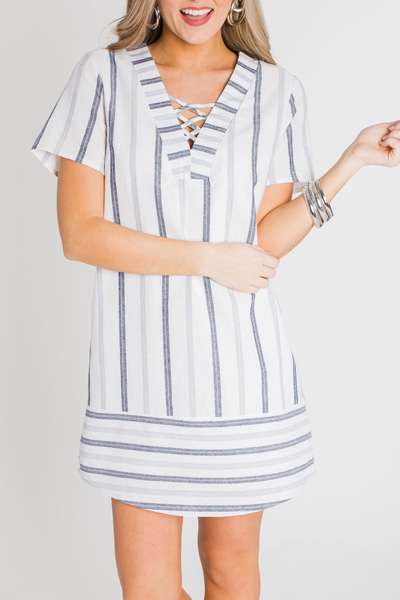 Striped Linen Dress