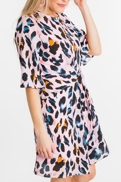 Leopard Lady Dress, Pink