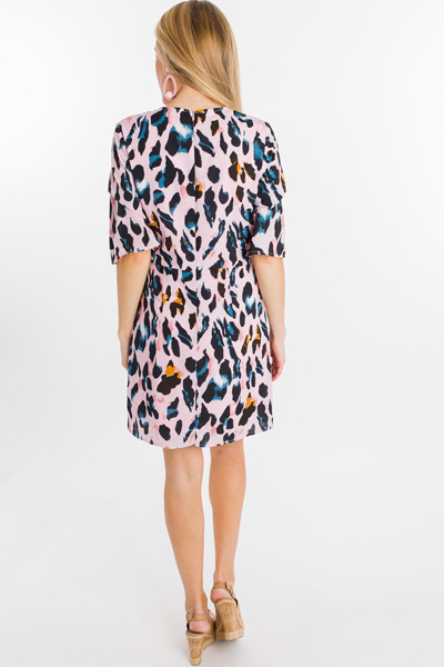 Leopard Lady Dress, Pink