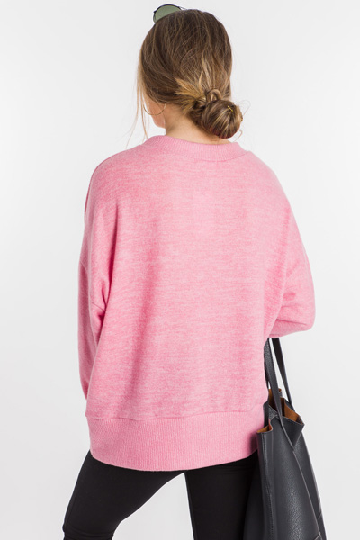 Plush Hour Pullover, Pink