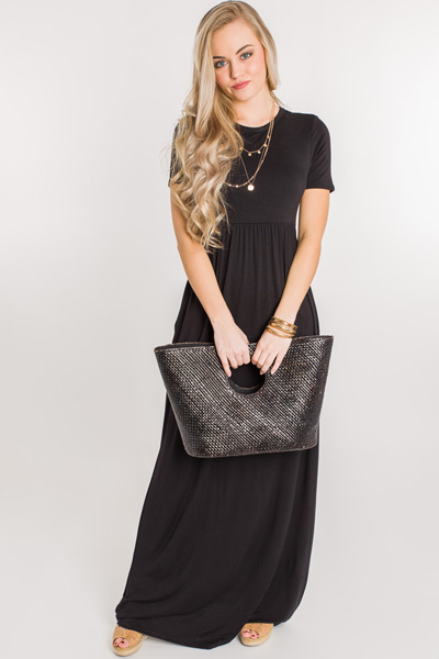 Day to Day Maxi, Black - Dresses w/ Sleeves - Dresses - The Blue Door ...
