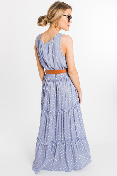Tiers of Dots Maxi, Blue
